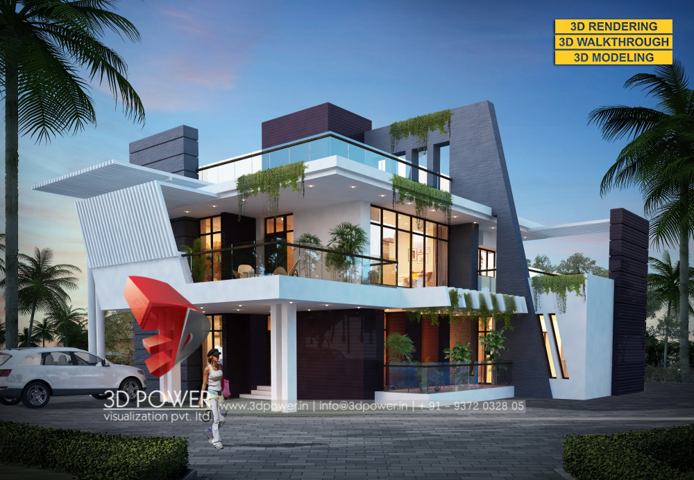 2017 年私人平房建筑渲染与 3D 漫游-19