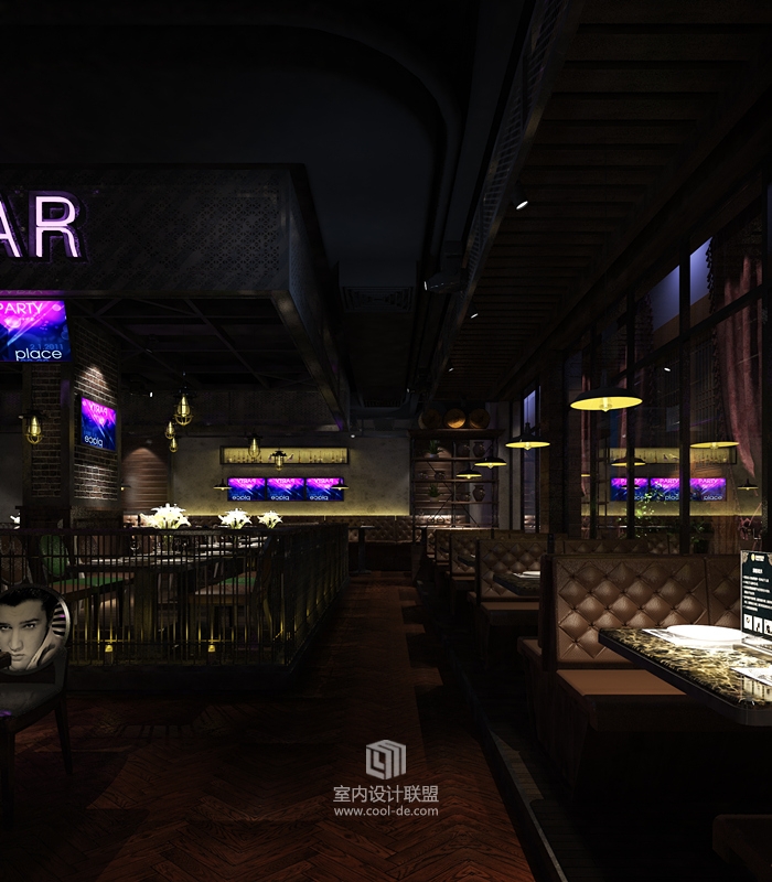 主题餐厅设计-福州揽季月光音乐餐吧主题餐厅设计-9