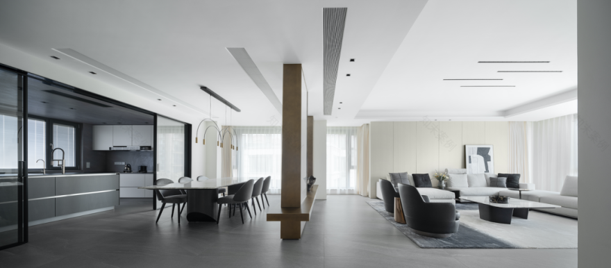 曲江池畔现代东方诗意大宅丨中国西安丨观想设计-5