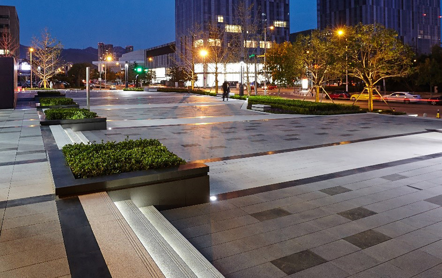 星光璀璨,南信青岛环球金融中心景观设计-96