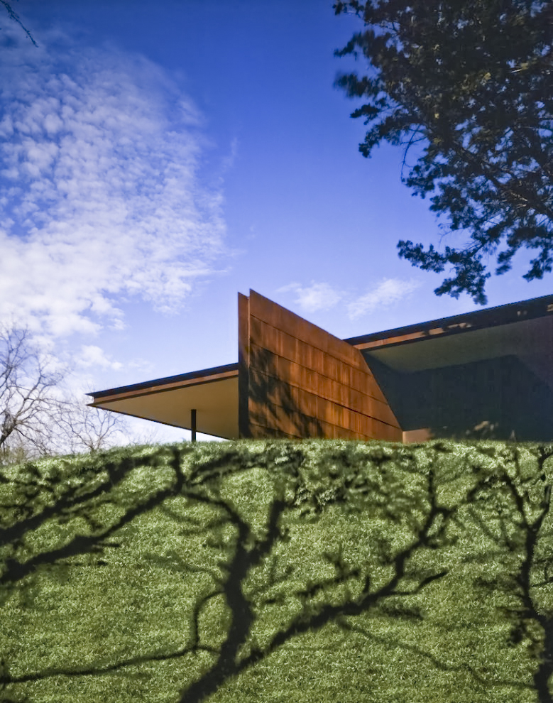 自然与建筑共融的私人住宅-0