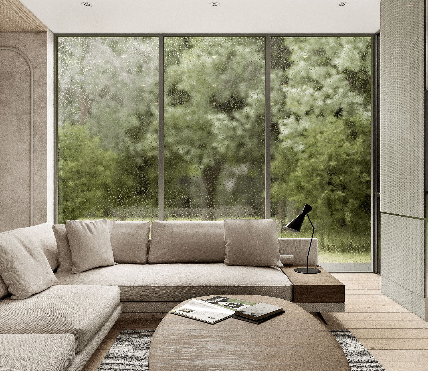 原木与灰色 打造出精致有温度的住宅-2