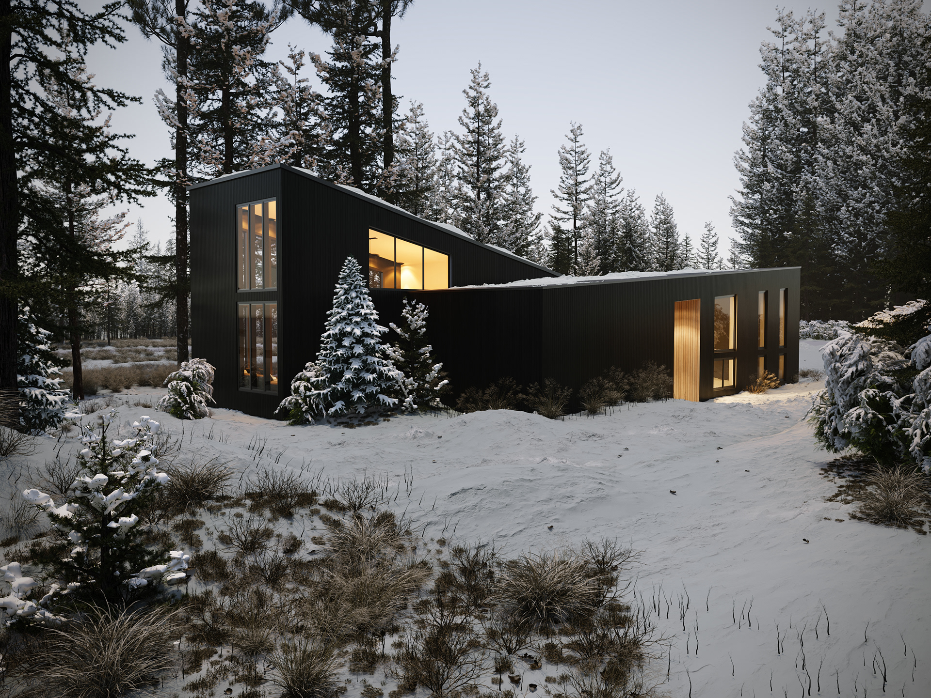 Zimowa建筑外观可视化-10