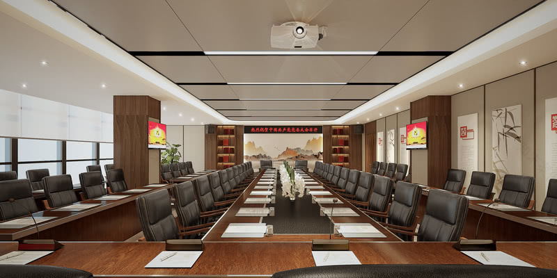 天文弘装饰打造党建办公室新典范-6