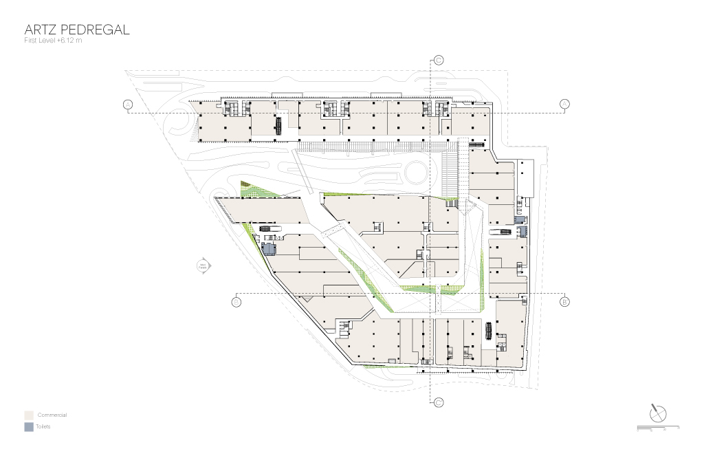 墨西哥城新地标 ARTZ Pedregal · 绿色公共空间与城市融合的设计-69