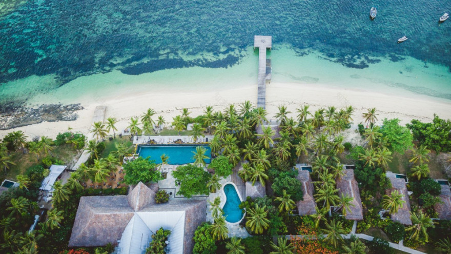 斐济五星级豪华度假酒店,现代斐济风格的海滨别墅-3