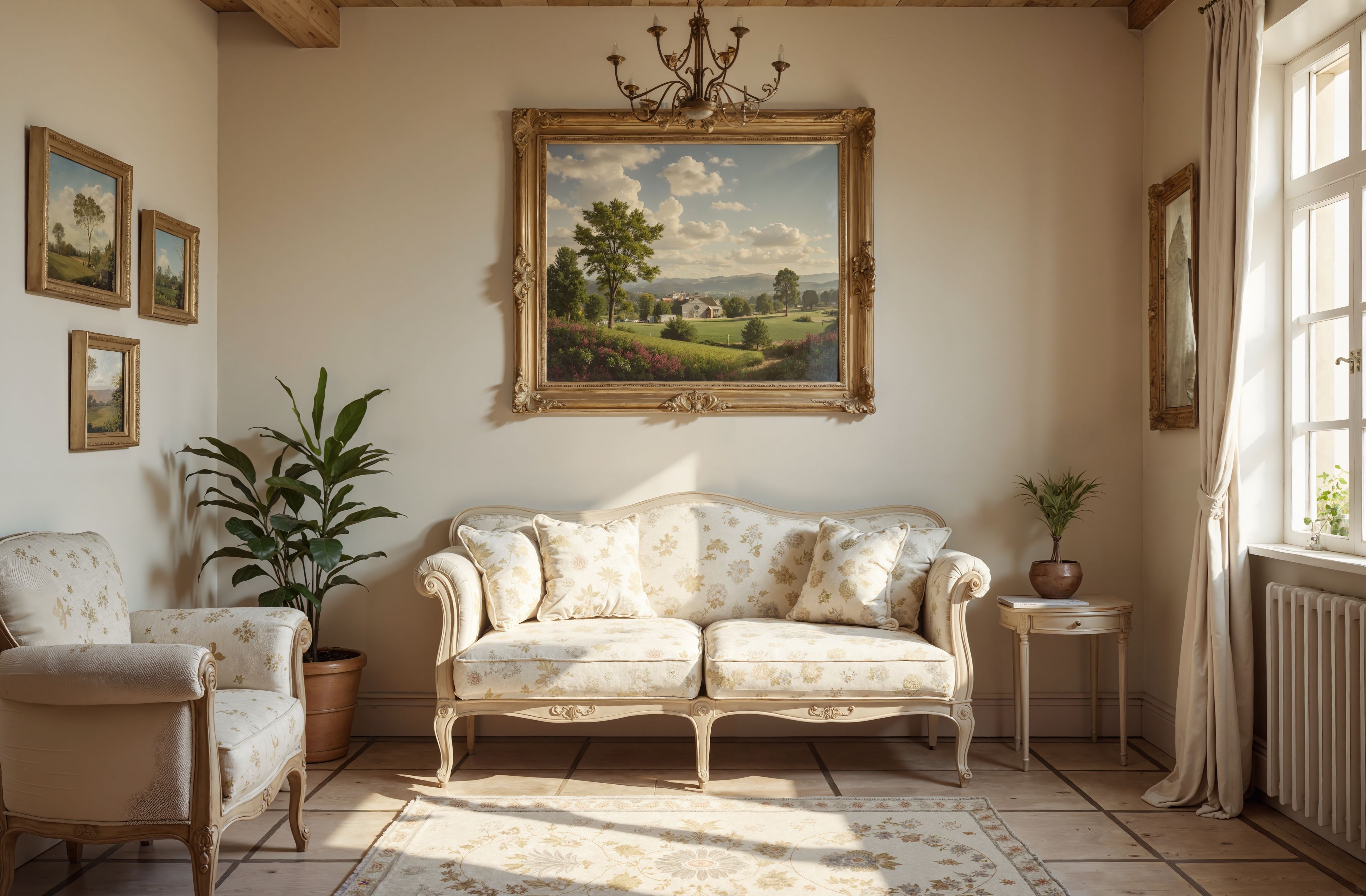 法式乡村客厅设计-5