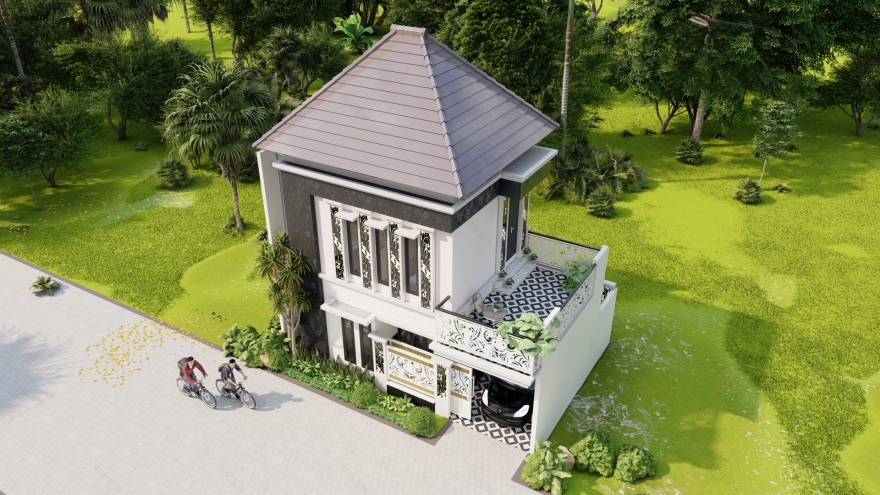 Modern Tropical house in Tasikmadu Malang, Indonesia-3
