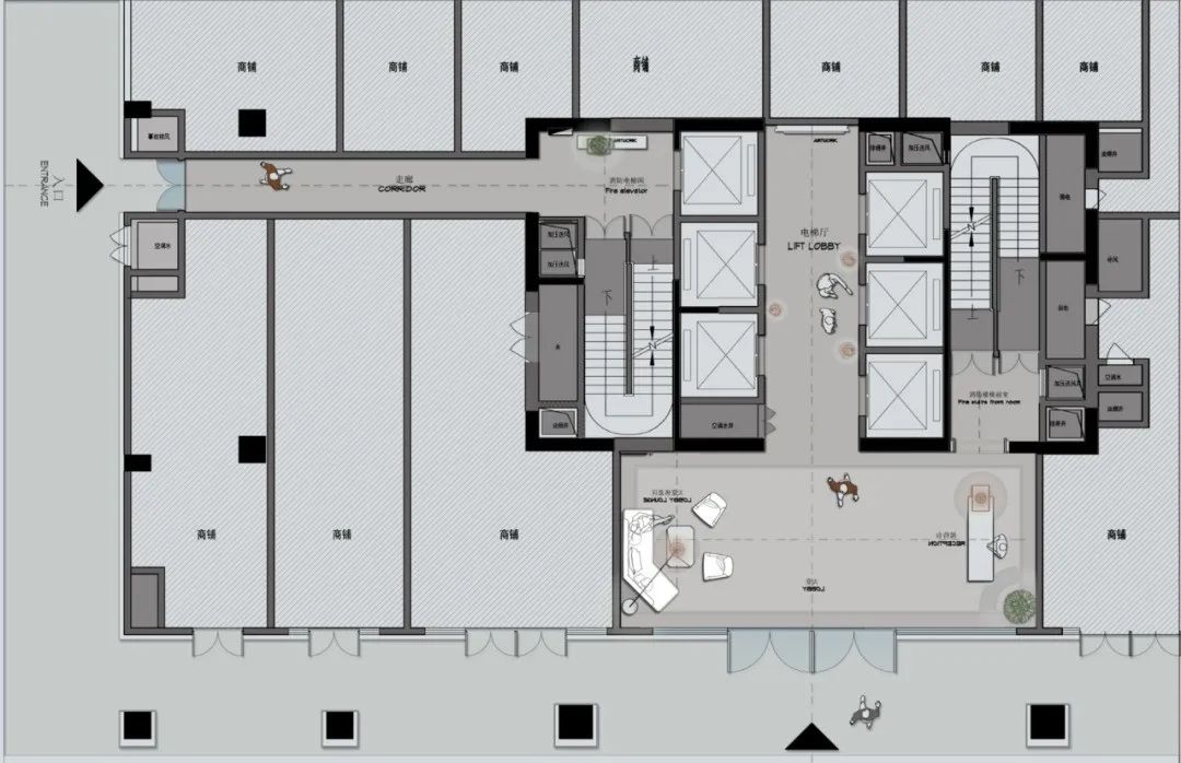 卓伯根中国区总部公寓公区设计丨中国长沙丨周笙笙全案设计机构-15