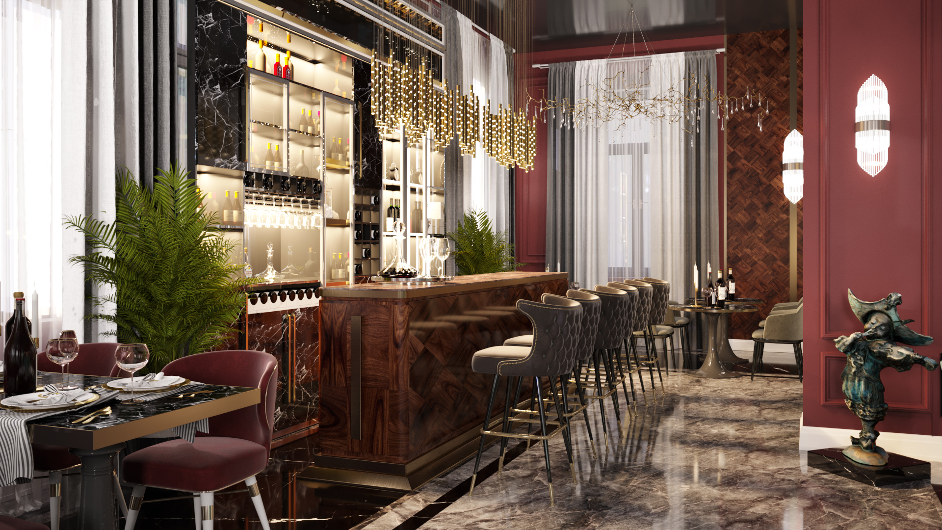 Hotel Restaurant & Lobby design in Shahdag-3