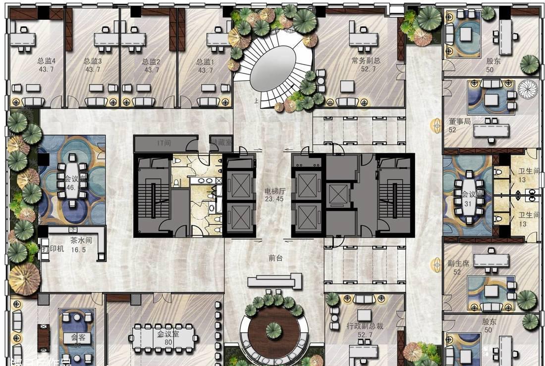 上海盛源恒华大厦绿色办公空间设计-26