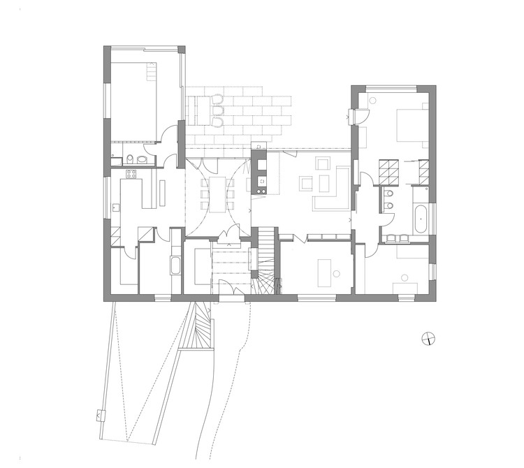 捷克 Benešov 家庭别墅，绿色环绕中的生活空间-7