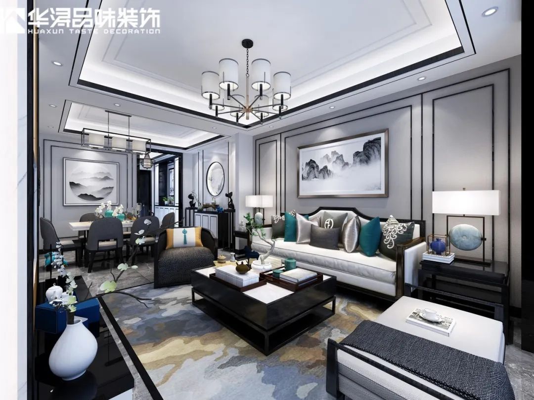 青山绿水间,370m²新中式奢华雅居-29