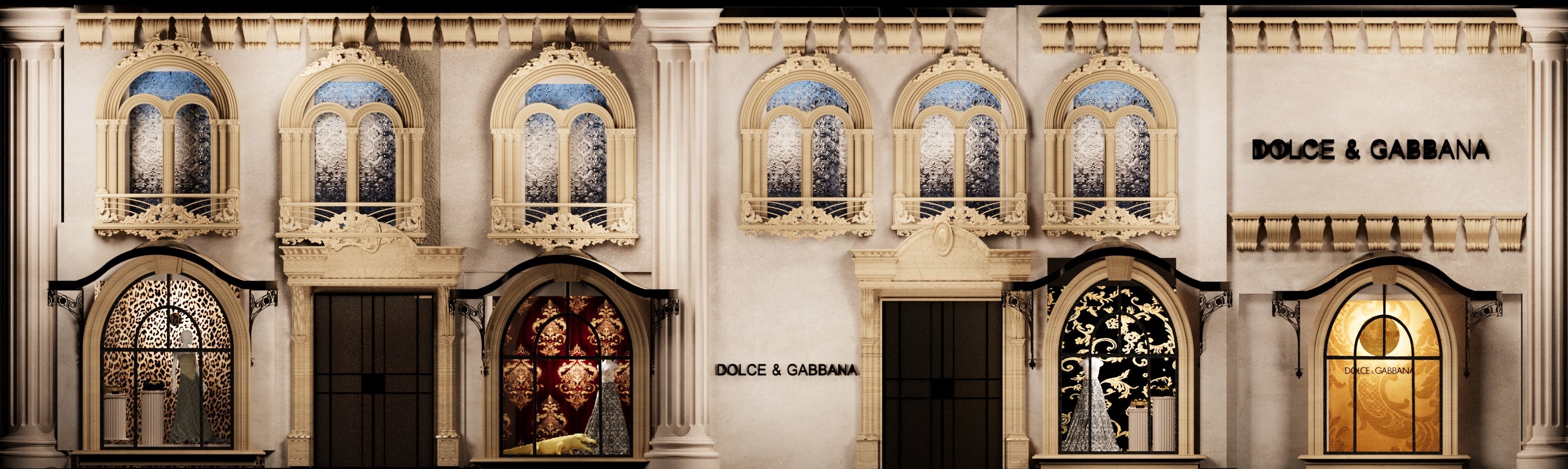 Dolce & Gabbana Store Interior | 3Ds Max Visualization-0