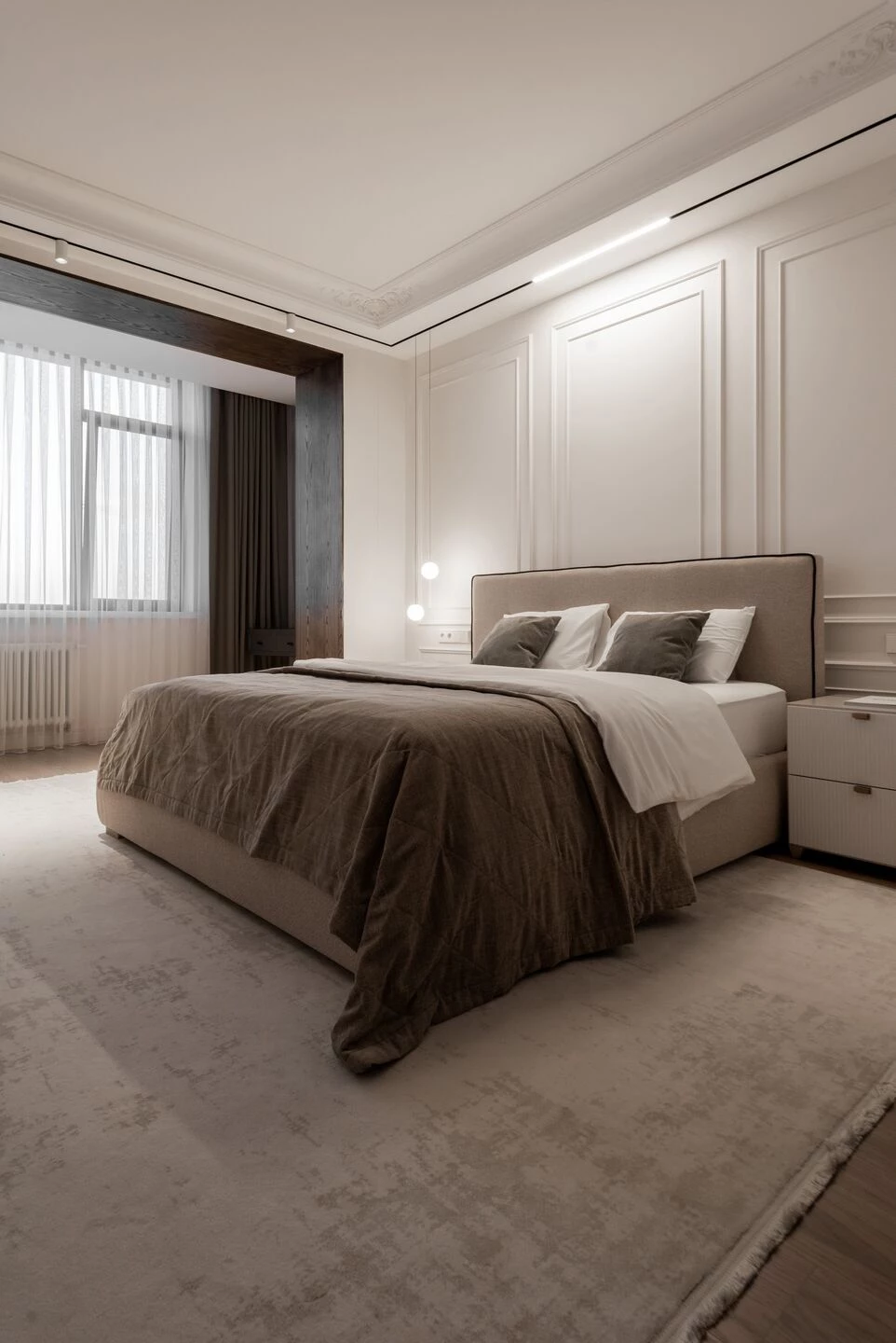 Philosophy of moderation neoclassical apartment-41