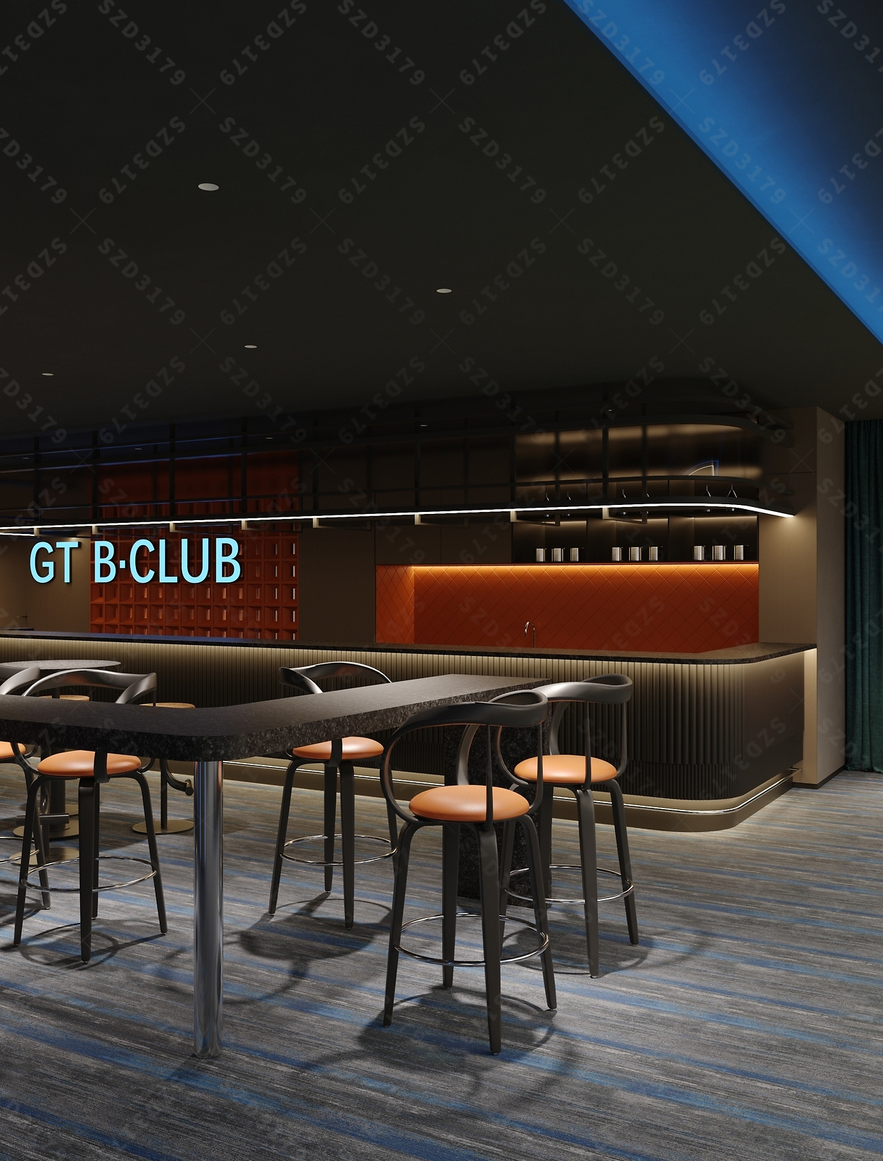 台球厅设计,台球俱乐部设计,台球馆设计-1