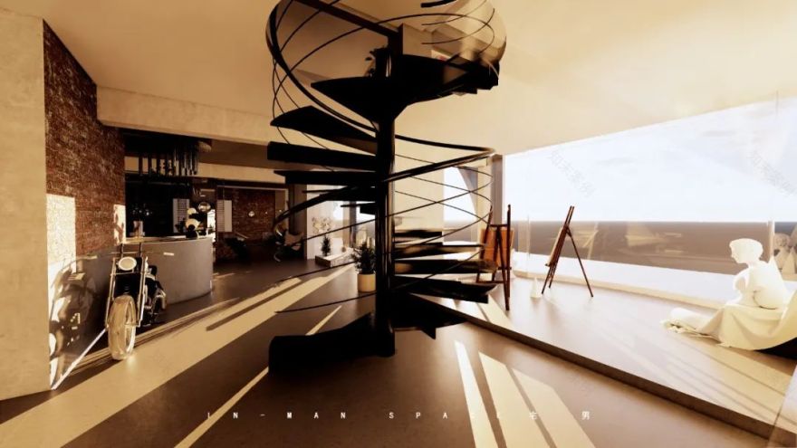 内江宅男办公室 | 现代演绎,极简共融-38