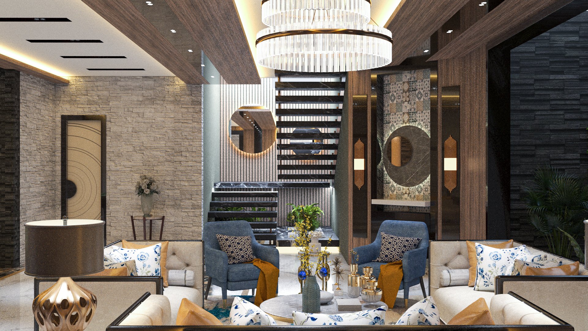 LIVIVNG AREA AND GAME AREA (DUBAI PROJECT)-2