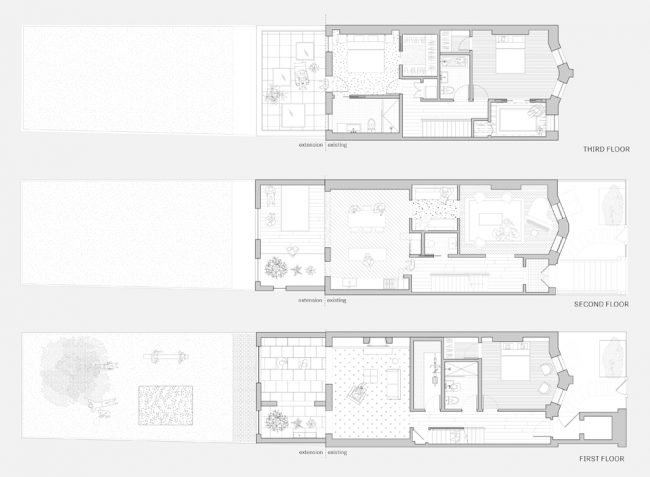 布鲁克林联排住宅扩建，自然光与空间的巧妙融合-33