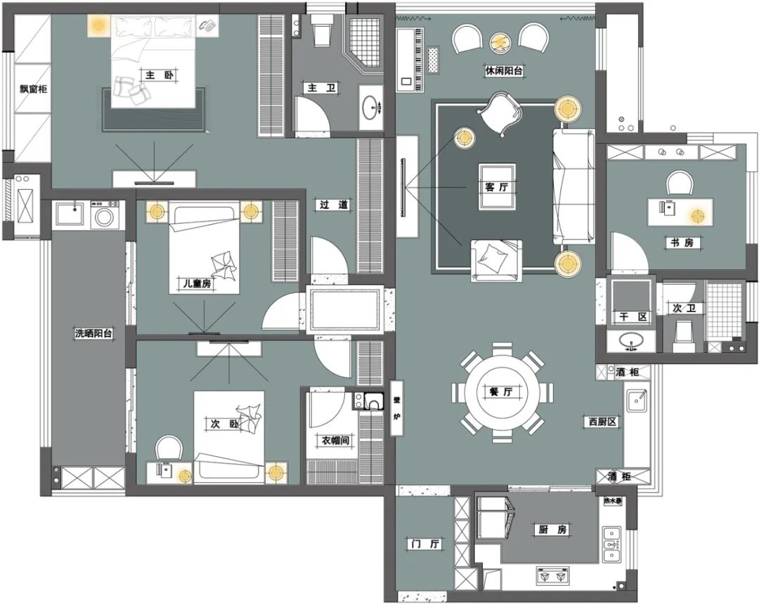 现代轻奢风尚 · 吾悦华府 52#精致家居设计丨格堂装饰-48