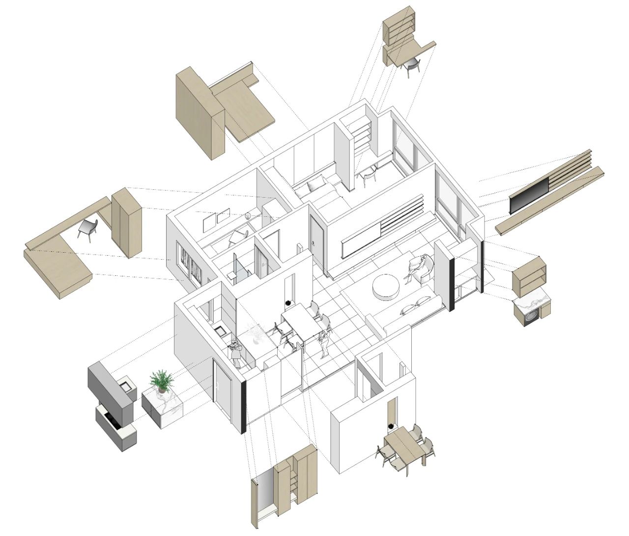 清水湾小镇里75户型精装样板房丨中国海南丨DIR物向文化,YOUW有物-9