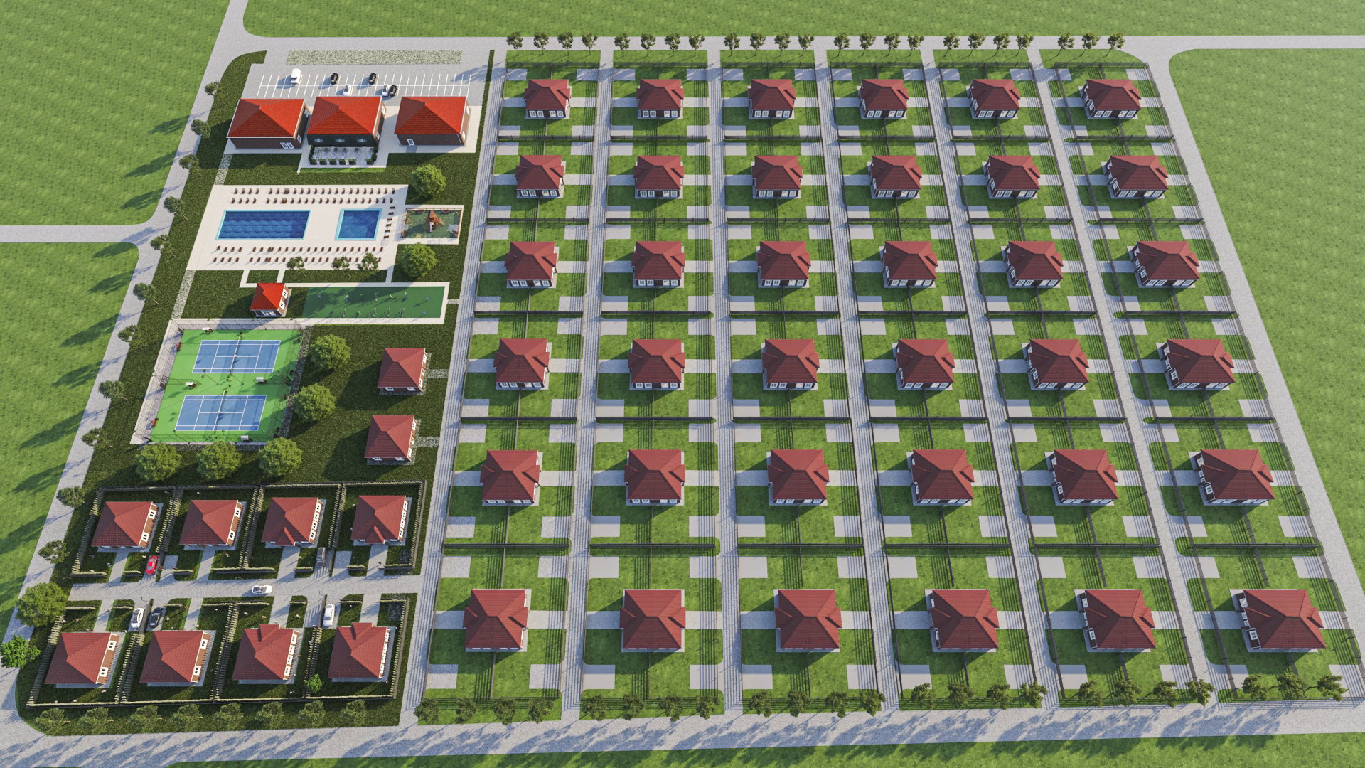 Проект посёлка с типовой застройкой "Ласкино"-1