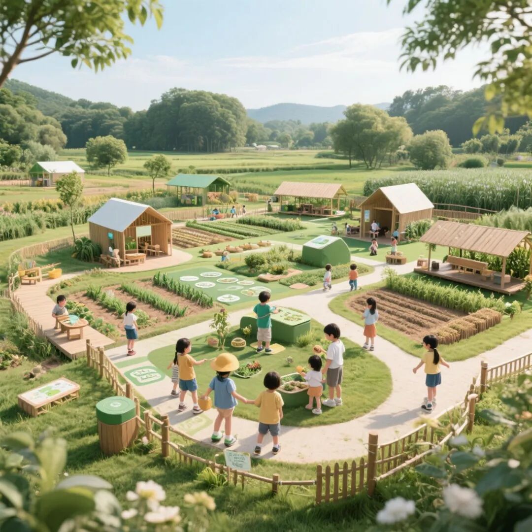 60亩地亲子教育研学基地规划方案：六大核心区打造沉浸式自然课堂-67