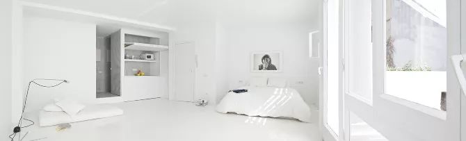 36㎡的纯白色极简小宅设计-12