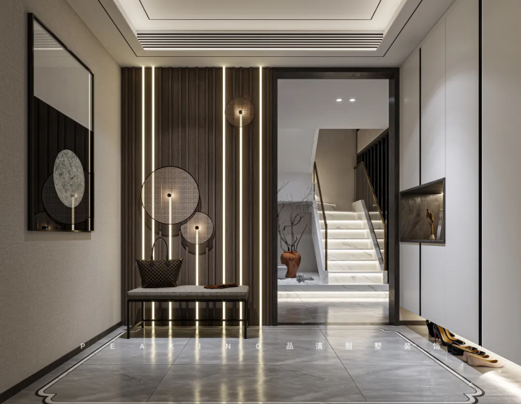 别墅装修 · 290㎡现代中式风格案例赏析-1