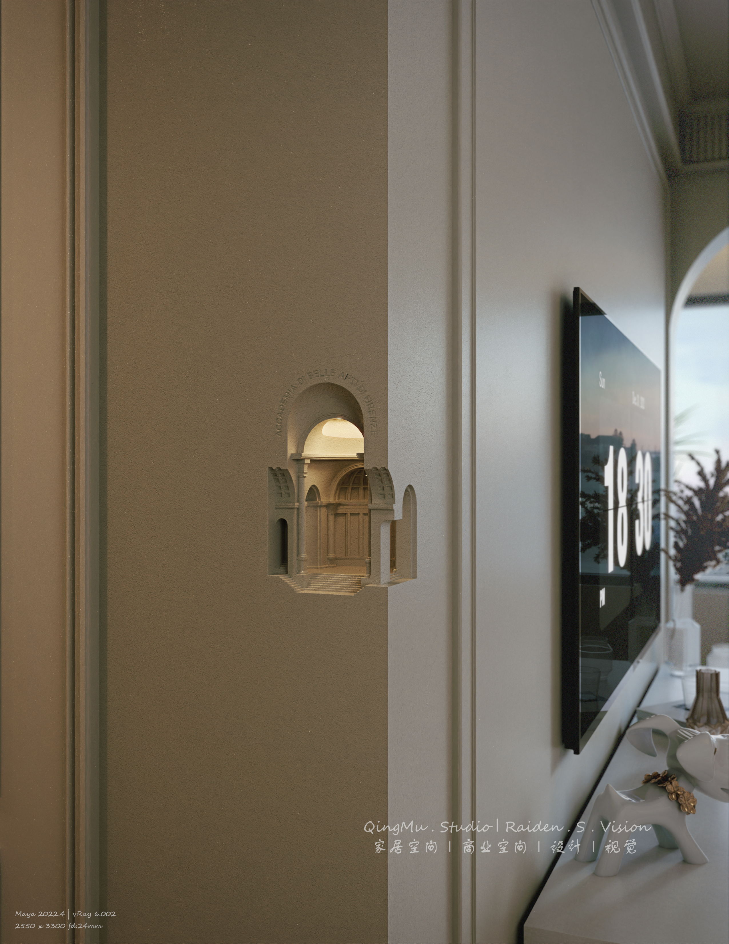 法式奶油风家居设计案例丨中国阜阳丨青木空间研究所-26