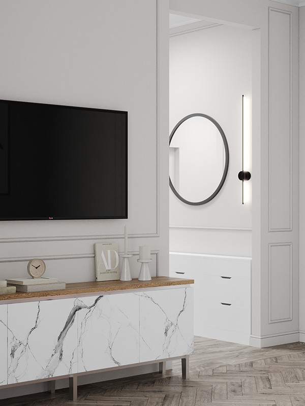 90㎡ 白色系空间设计-5