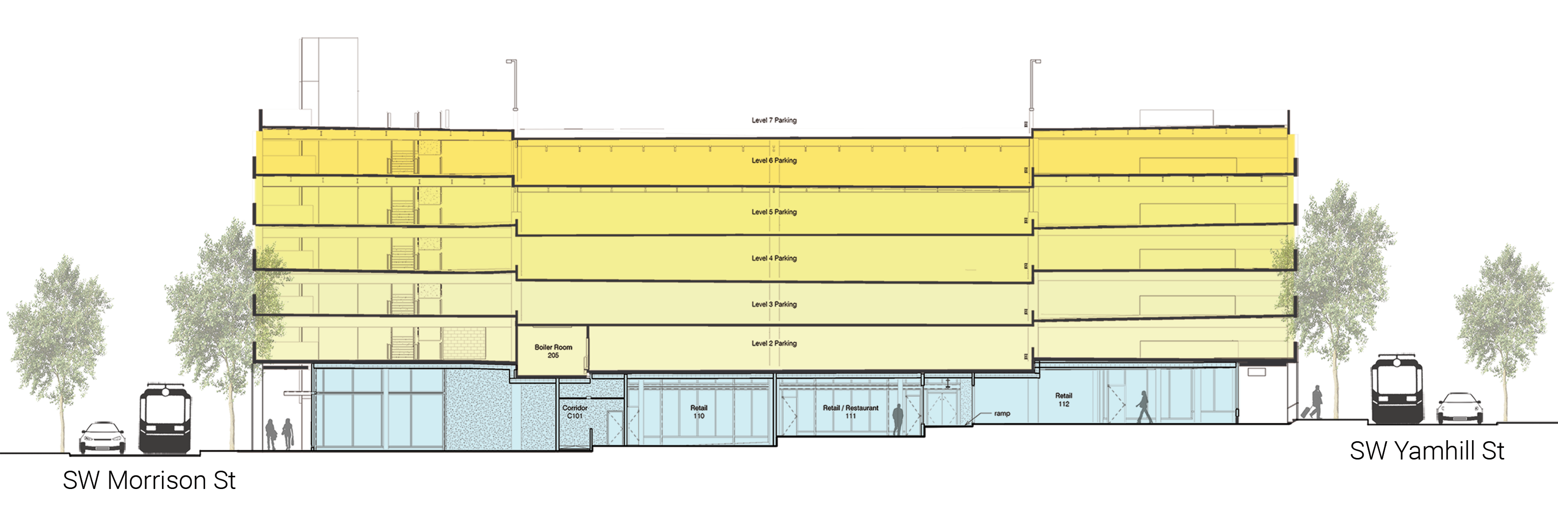 SW 10th & Yamhill Parking Garage and Retail Rehabilitation-14