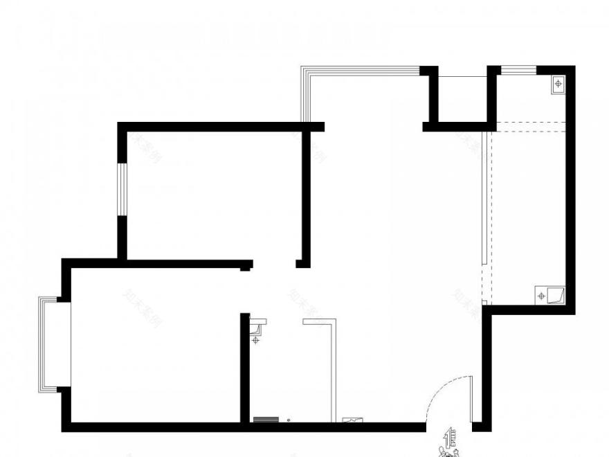 朝上空间设计工作室 | 平层小宅的完美变身-0