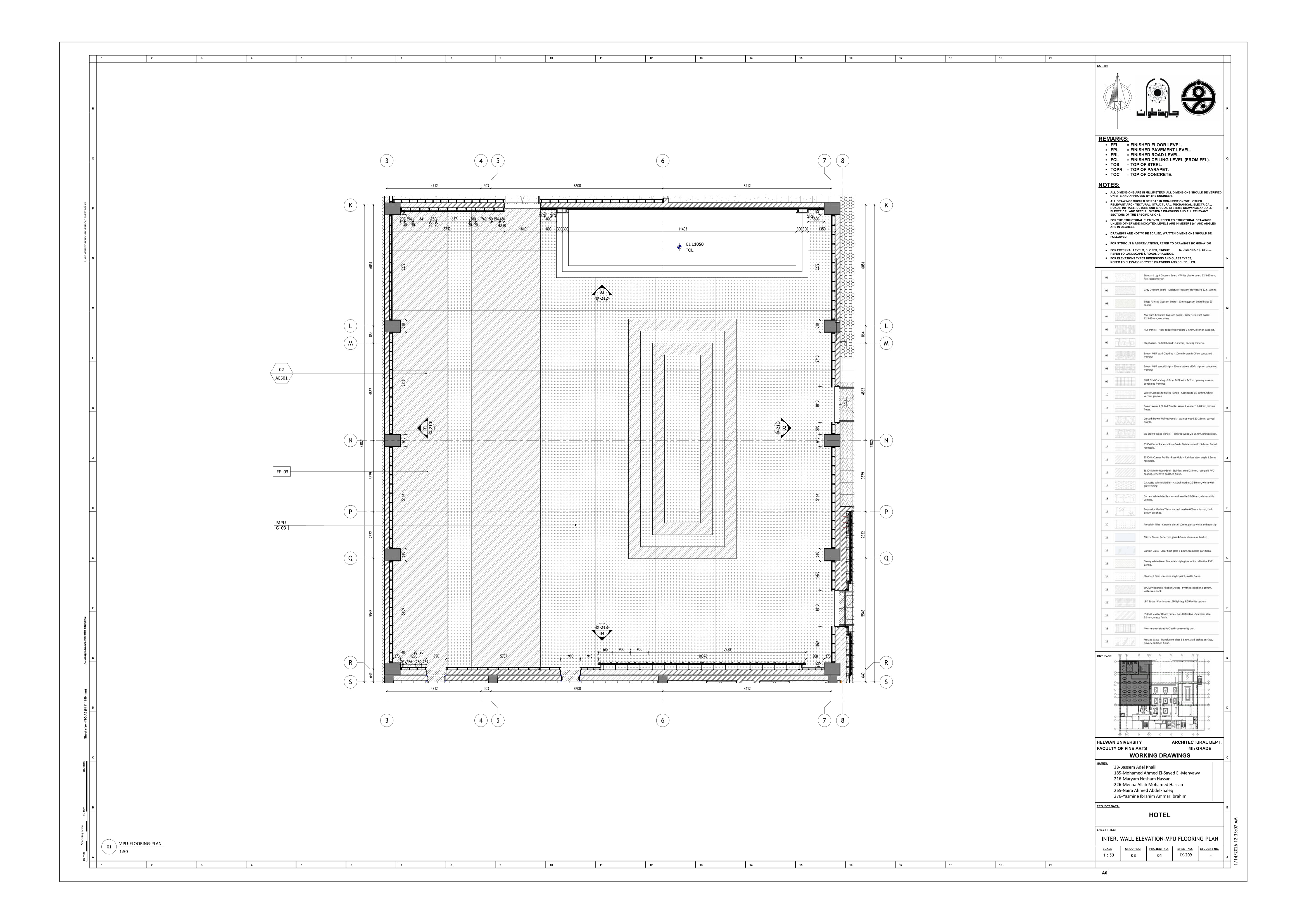 Blue Hotel | 3-Star Hotel Working Drawings-80