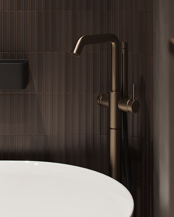 大理石与胡桃木主浴室丨乌克兰基辅-13