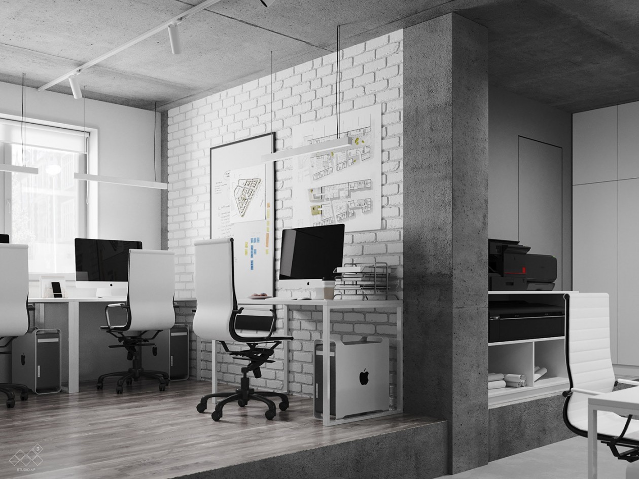 乌克兰基辅86㎡办公空间设计-18