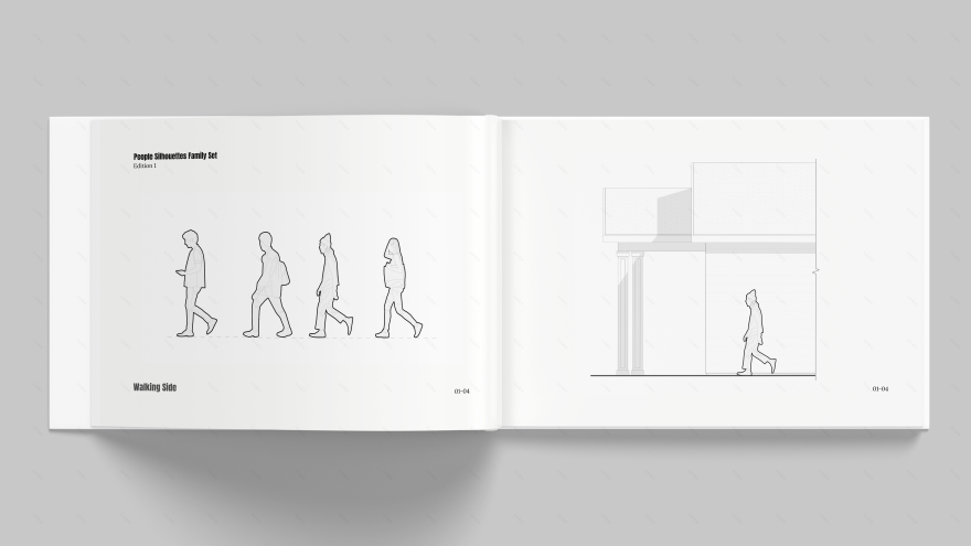 Revit人物轮廓族集-5