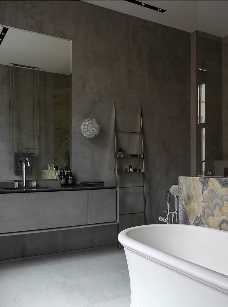 莫斯科中心老办公楼改造的复古优雅公寓-16