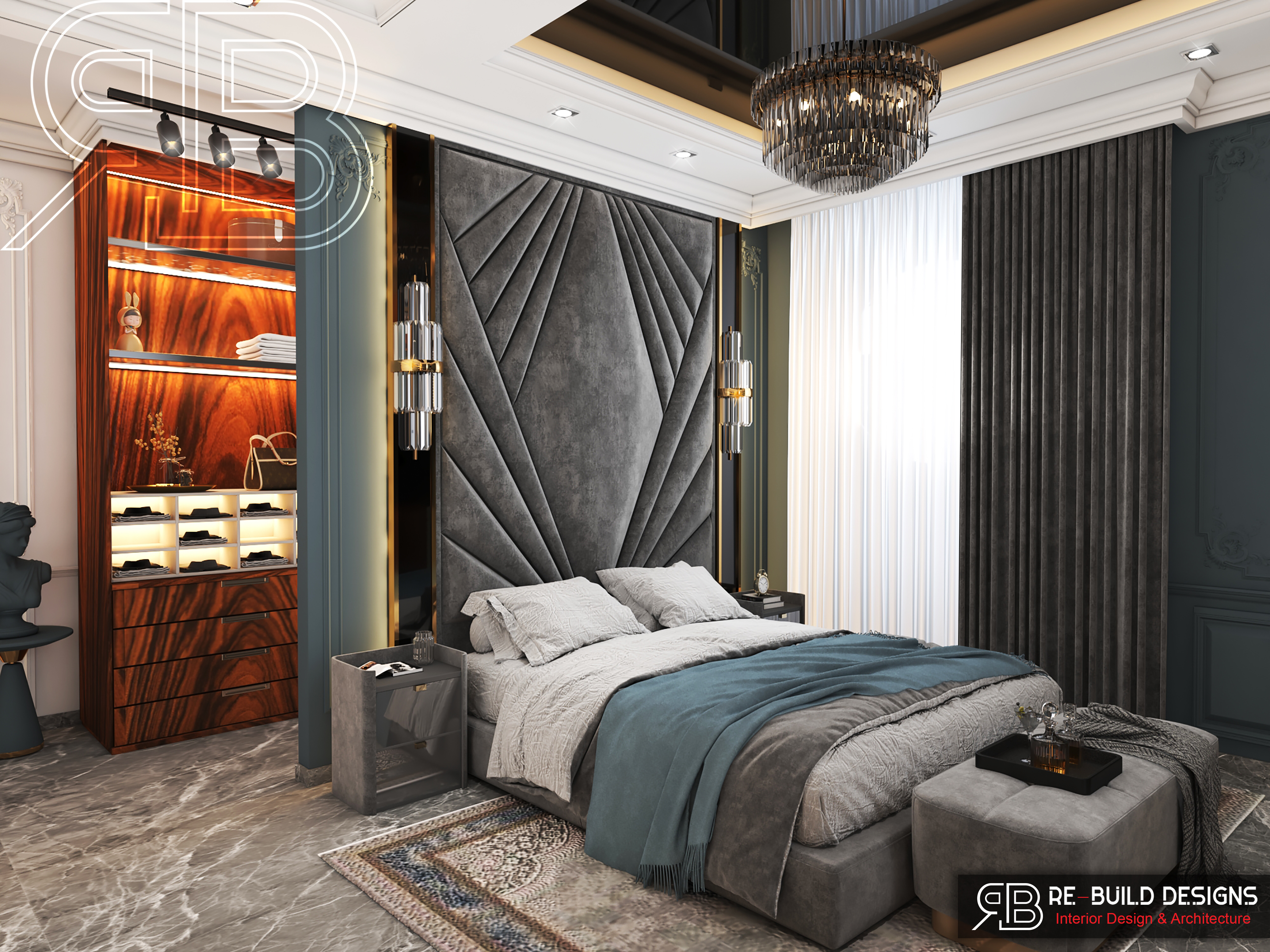 主卧带小型梳妆设计项目丨RE  BUILD DESIGNS-6
