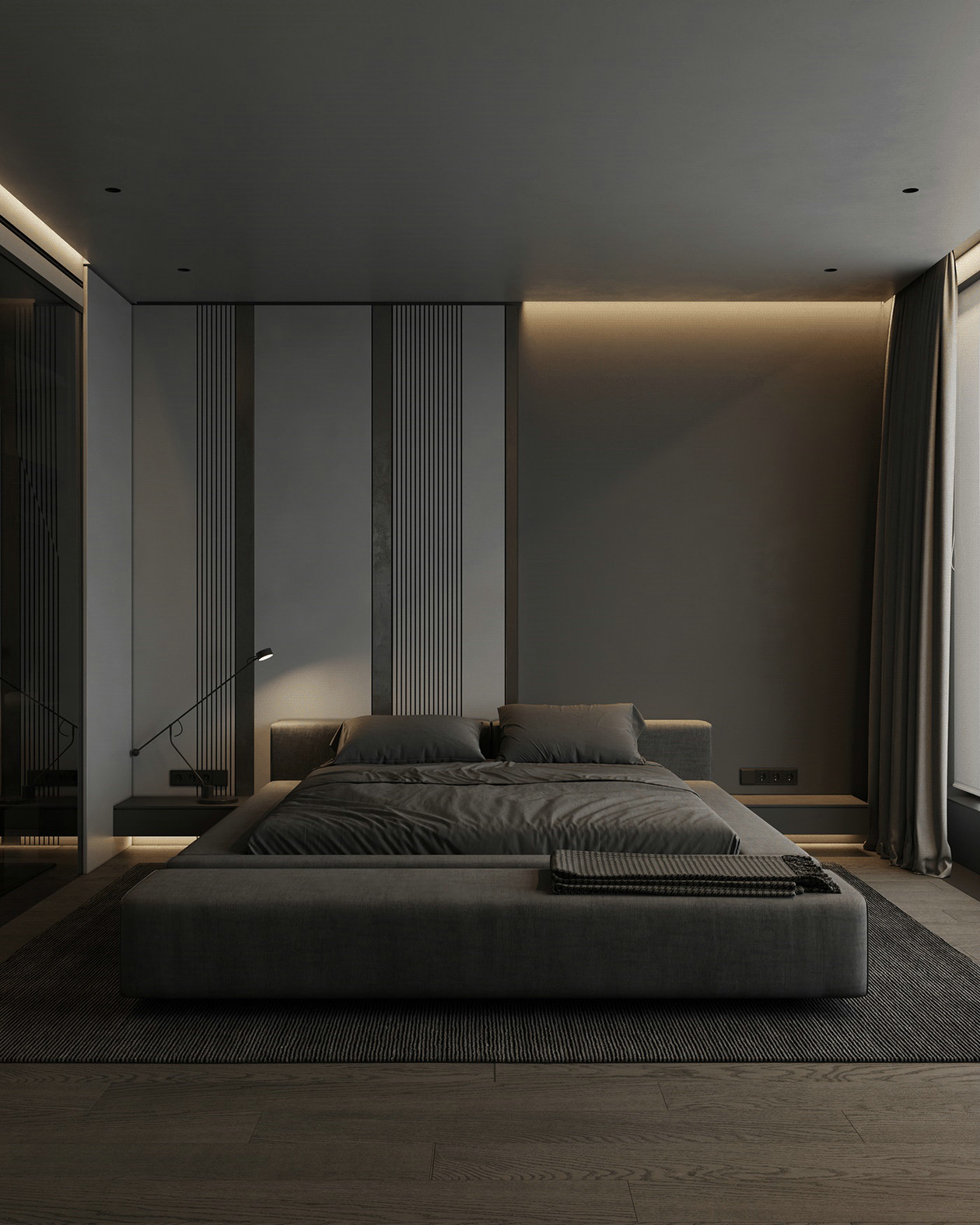 黑色系复试公寓设计 一种极致的高级感！-14