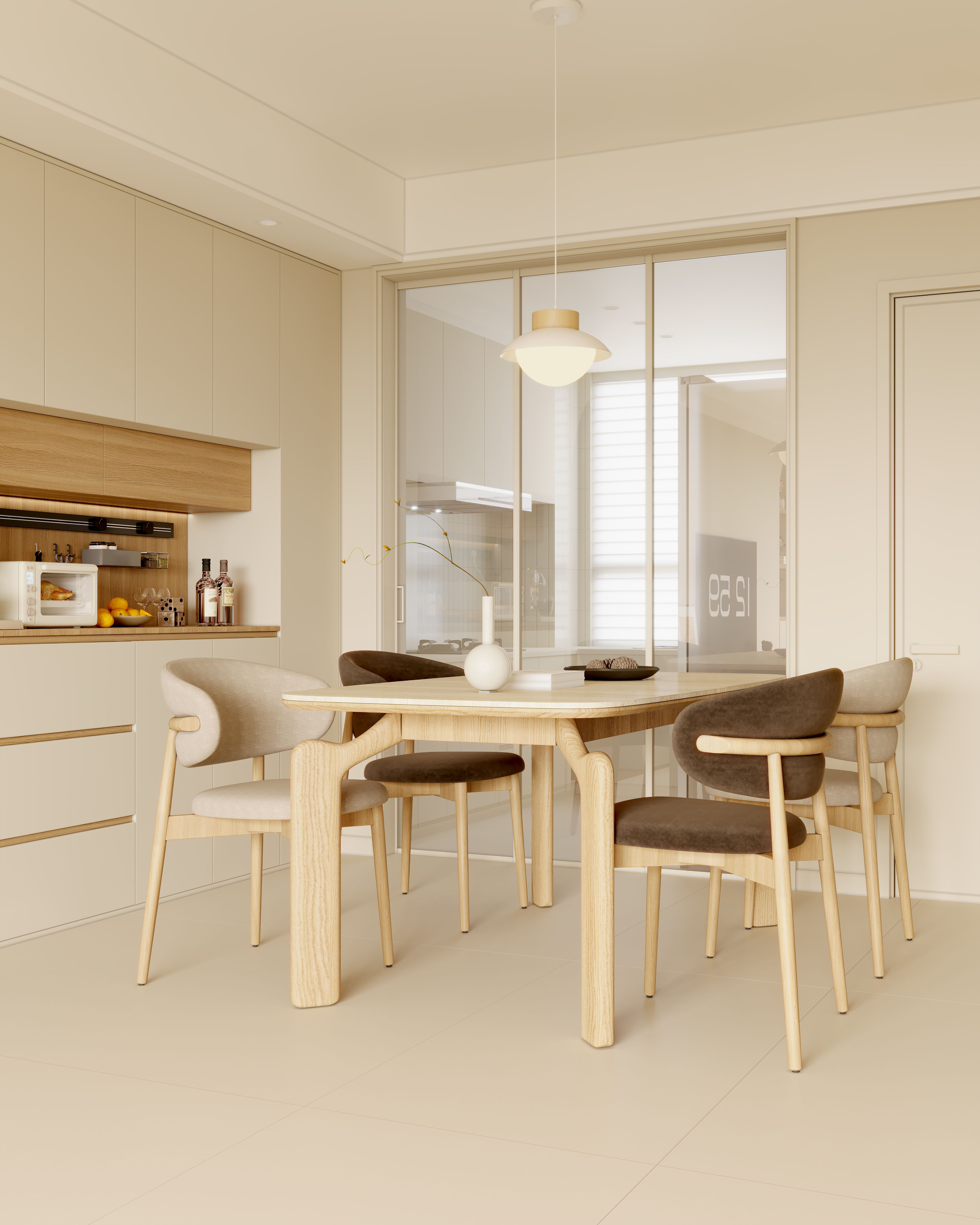 暖色原木风空间-1