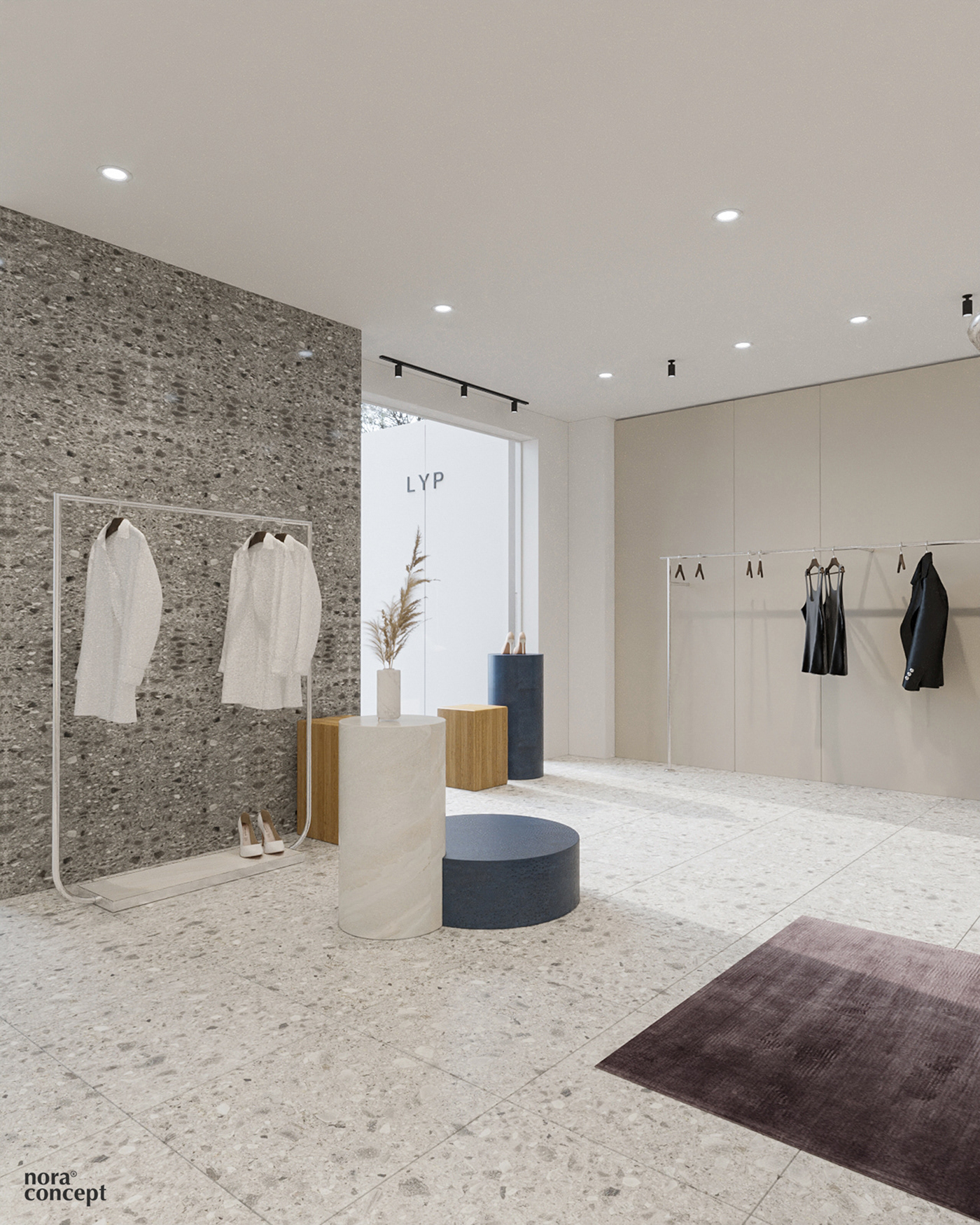 LYP Store · 现代简约女性时尚服装店设计丨越南河内丨nora concept-8