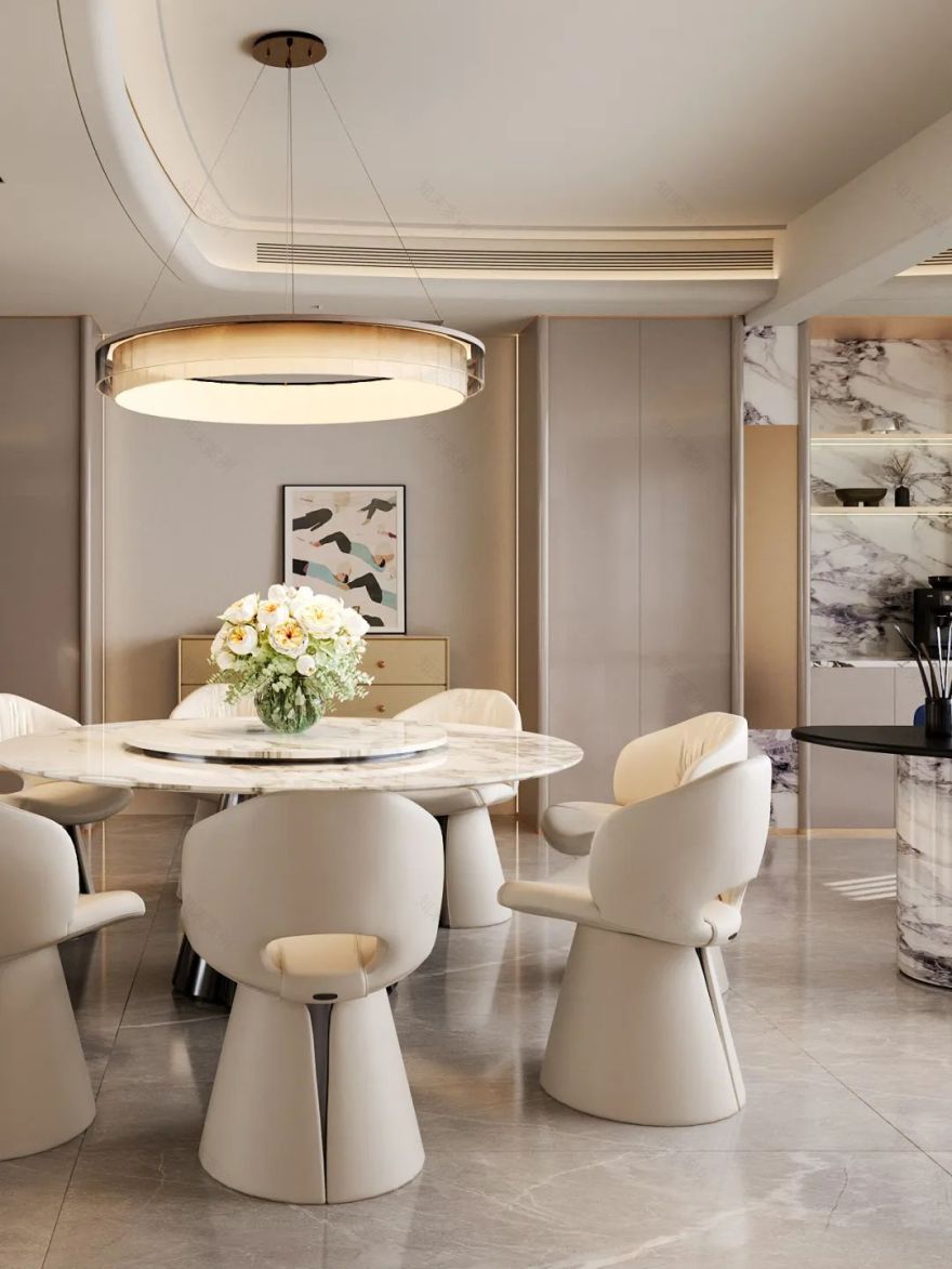 210㎡现代轻奢丨江山印·云玺丨中国阳江丨纵向·空间设计-14