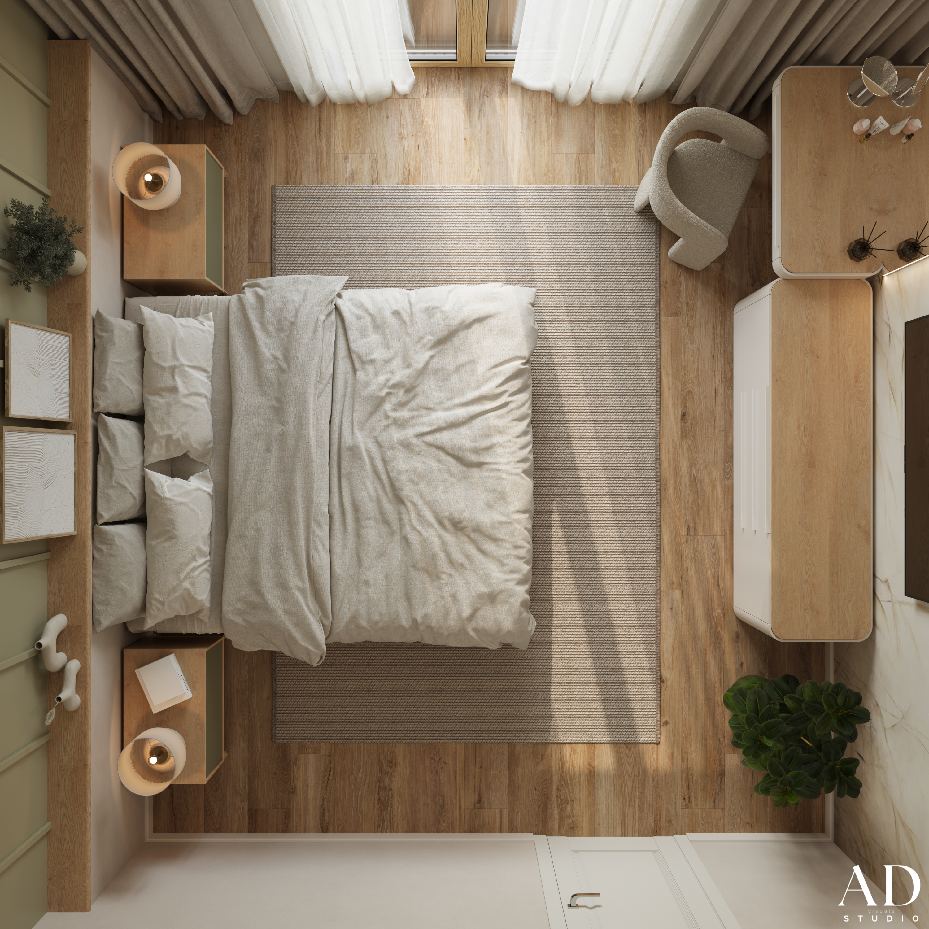 16 m² Bedroom — Soft Natural Inspired-7