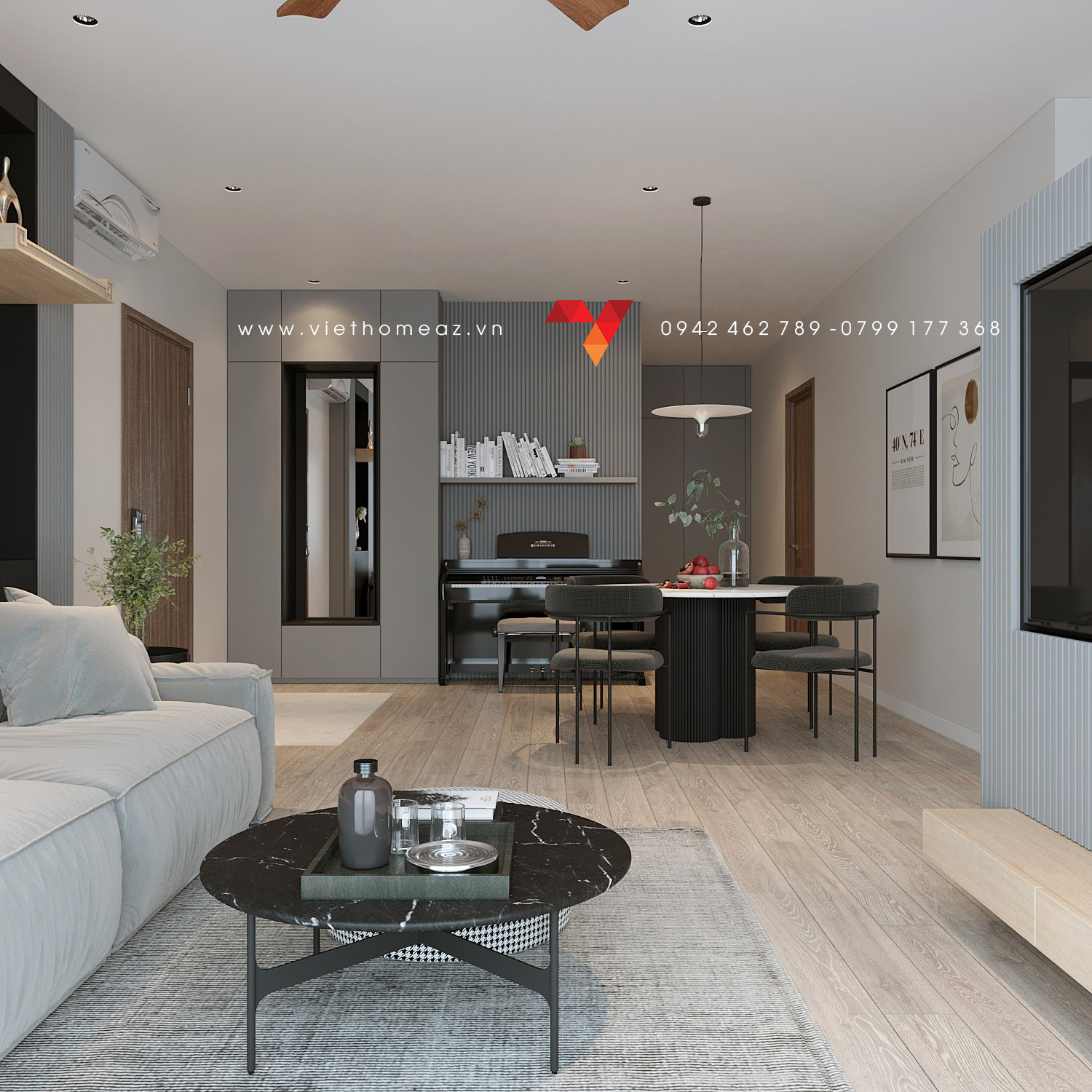 Vinhomes Smart City 室内设计项目丨越南河内丨VietHome-8