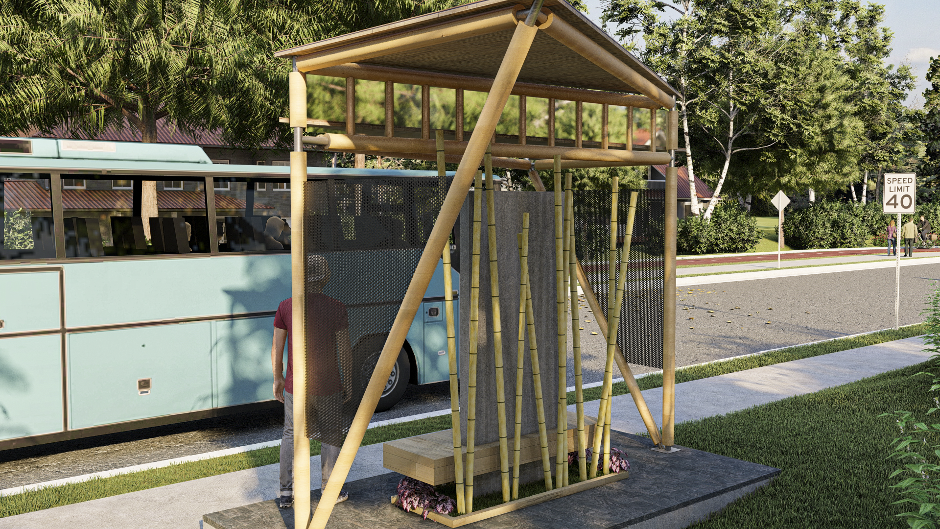 瓜杜阿（竹子）公交站丨Venezuela-10