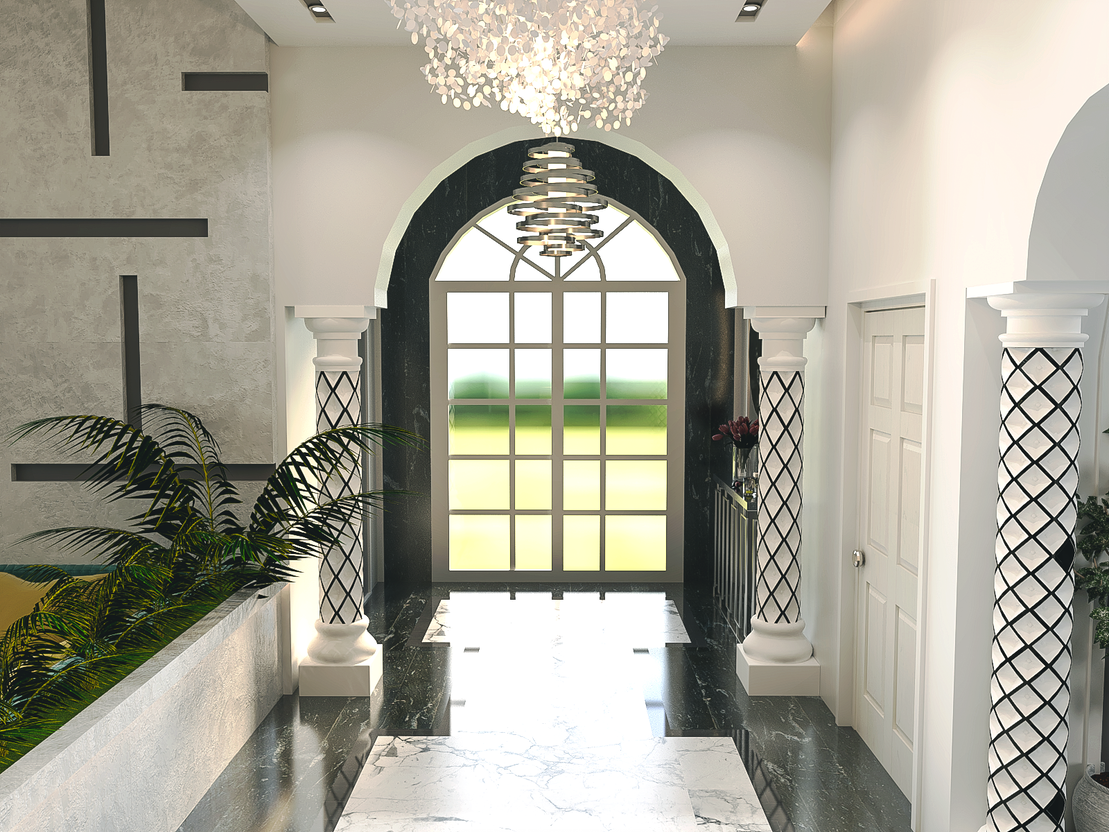 MAIN HALL & LIVING ROOM-1