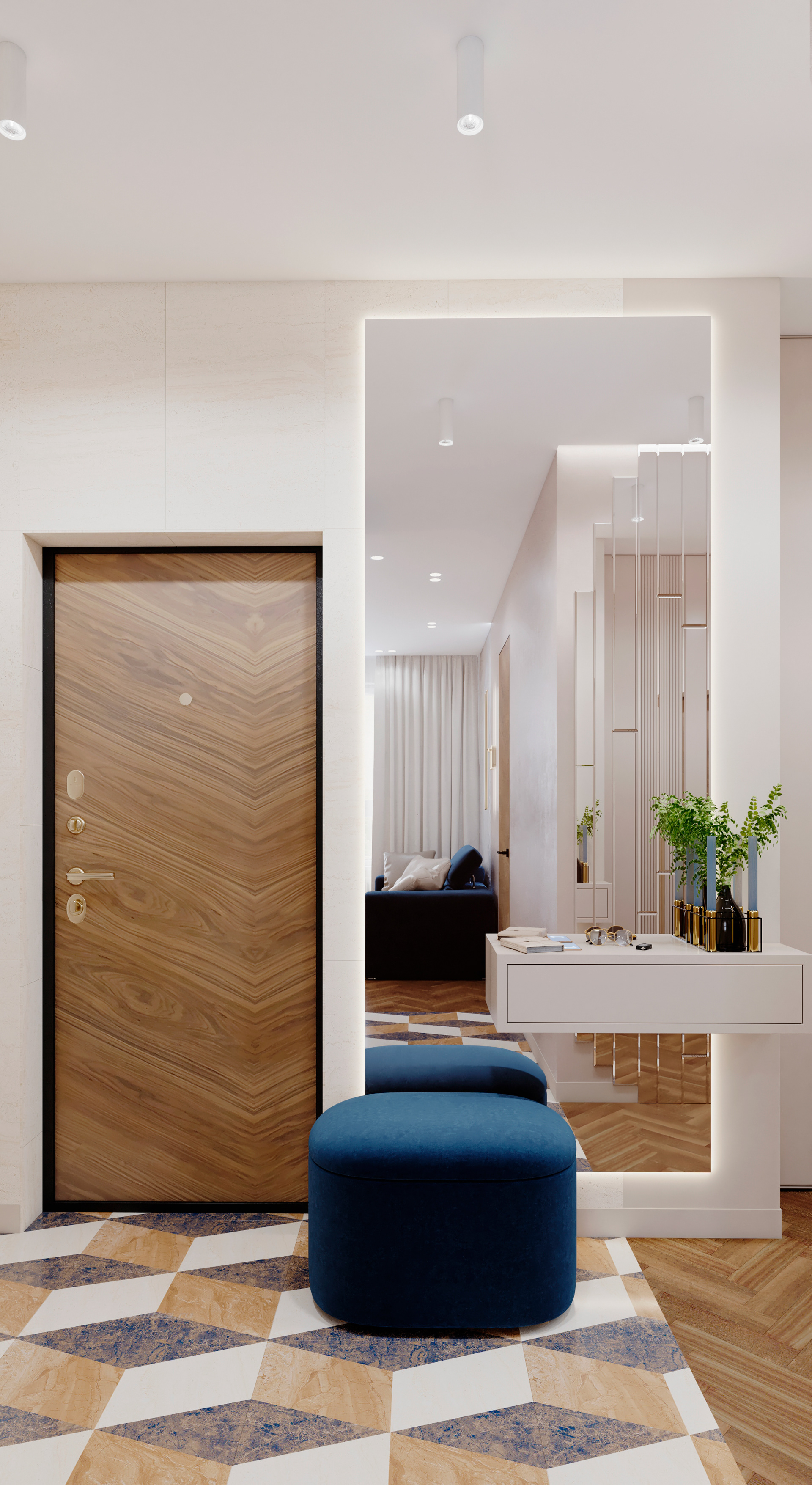 2室公寓室内设计项目-0