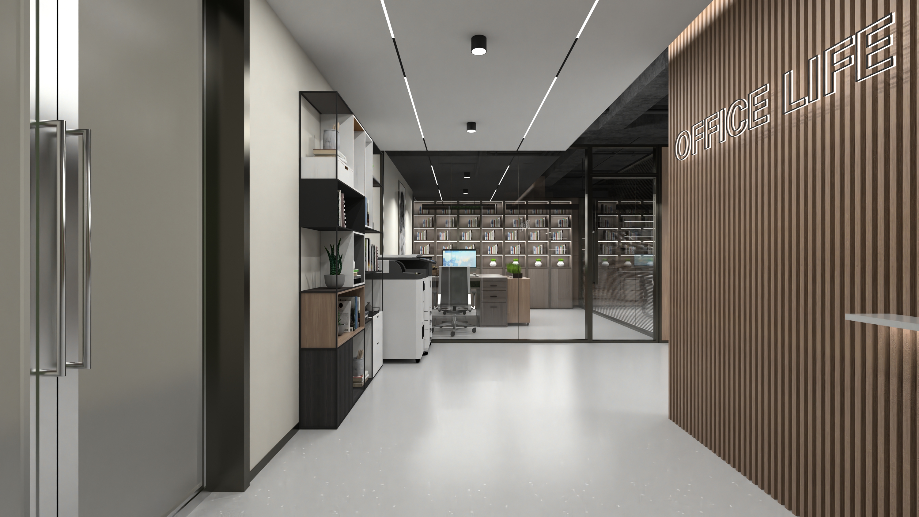 大学生创业中心办公室改造-2