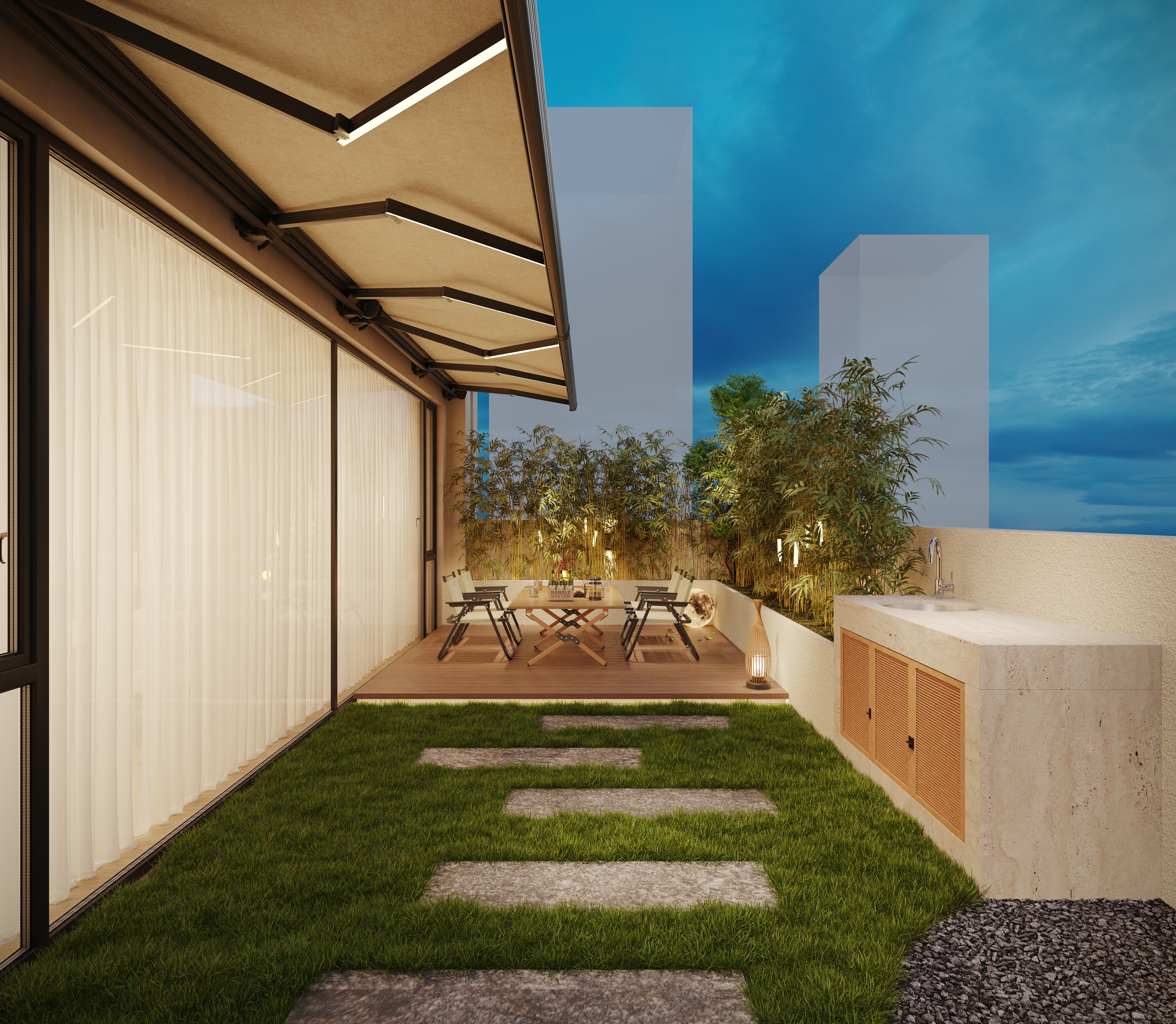 现代 奶油大平层-25